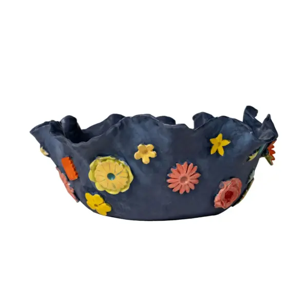 Blue Floral Bowl