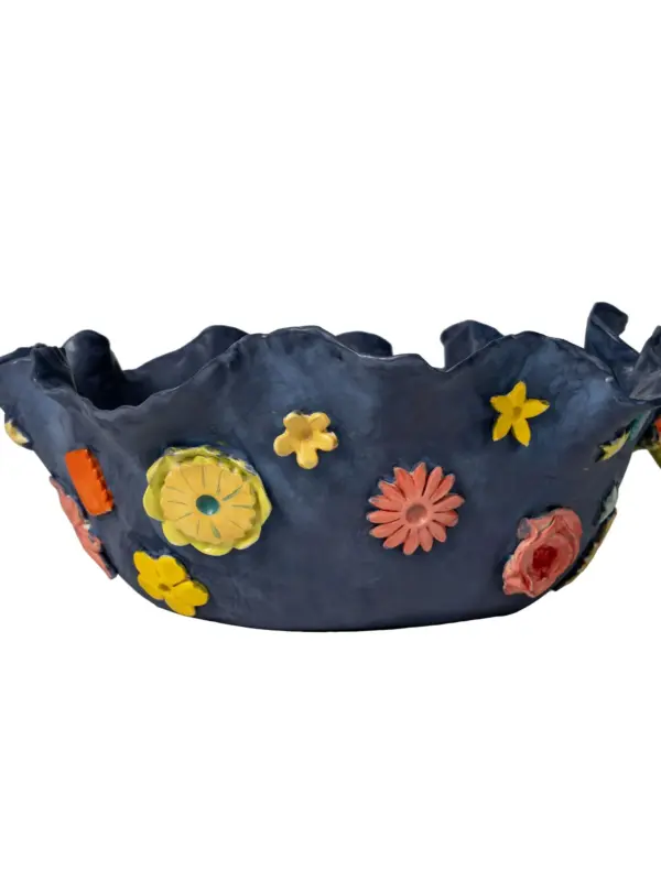 Blue Floral Bowl