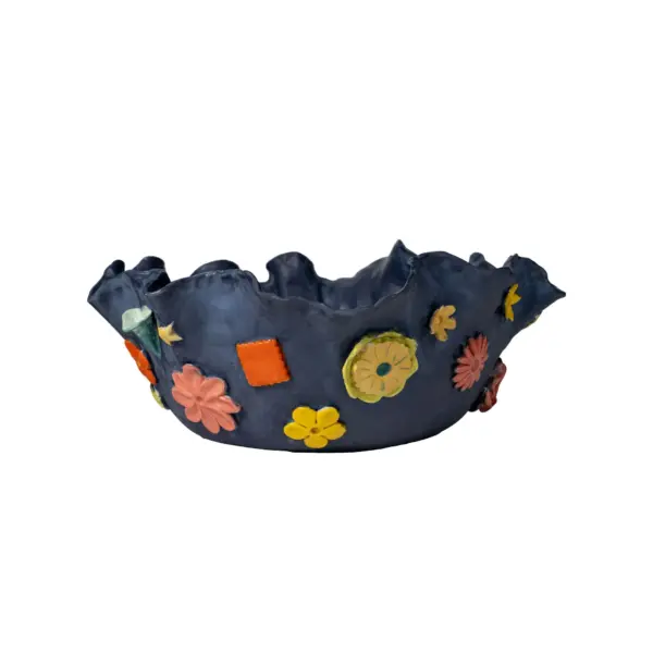 Blue Floral Bowl