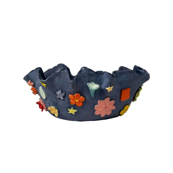 Blue Floral Bowl