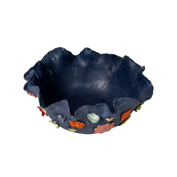 Blue Floral Bowl