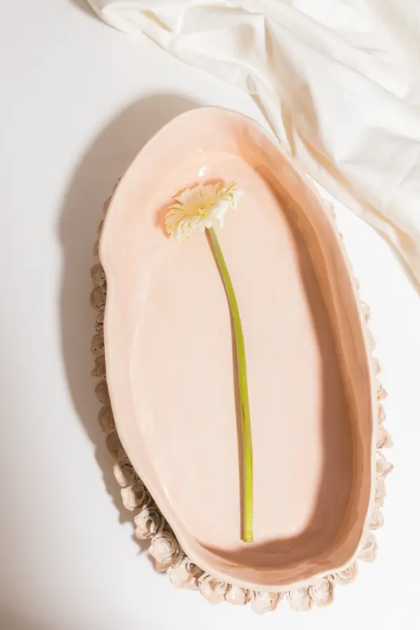 Floral Edge Serving Plate