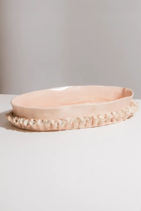 Floral Edge Serving Plate