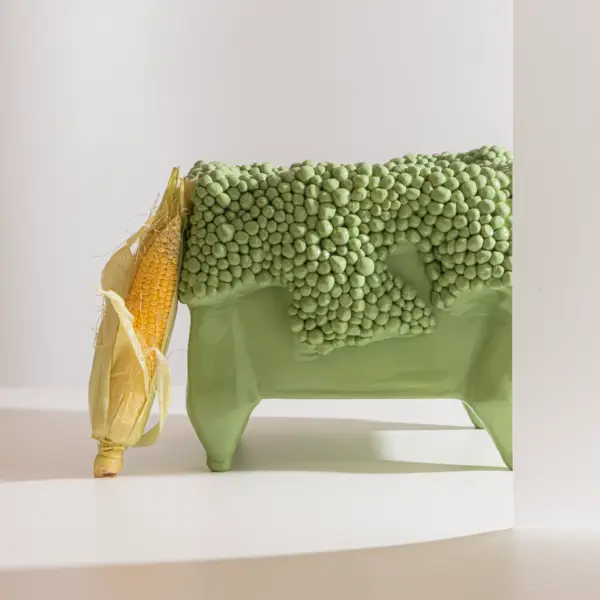 Tall Green Ceramic Vase