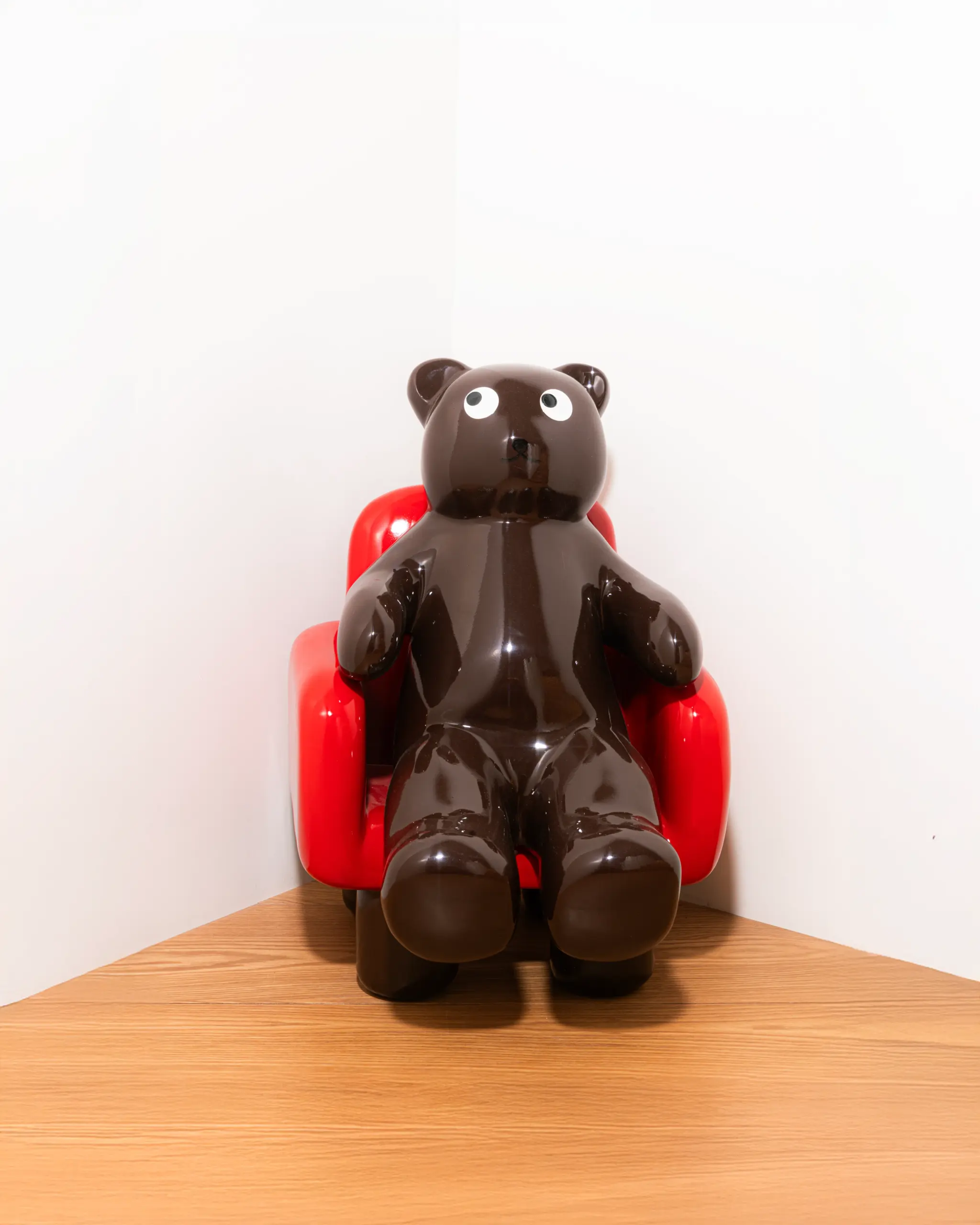 Bear with Red Chair Sculpture