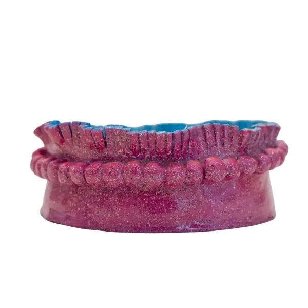 Pink & Blue Ceramic Bowl