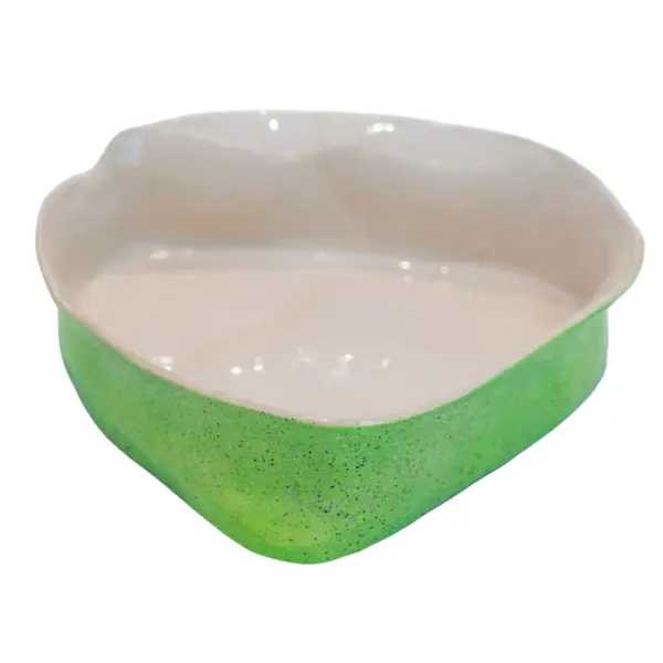 Green & White Ceramic Bowl